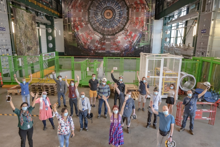 A group of the CMS GEMs Team Credit: CERN