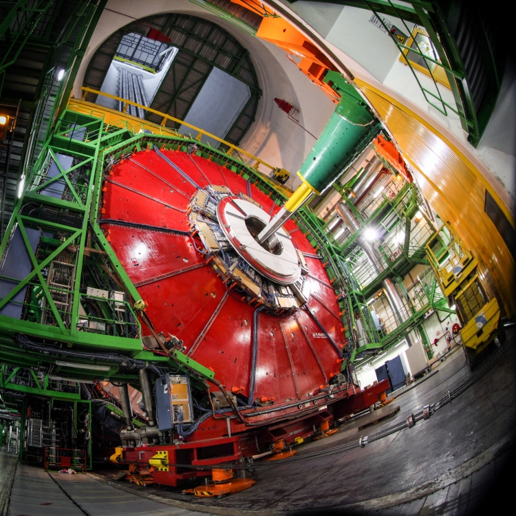 The Compact Muon Solenoid during its construction The Compact Muon Solenoid during its construction