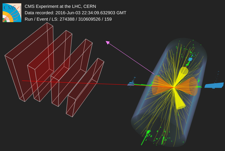 A candidate signal event in data.