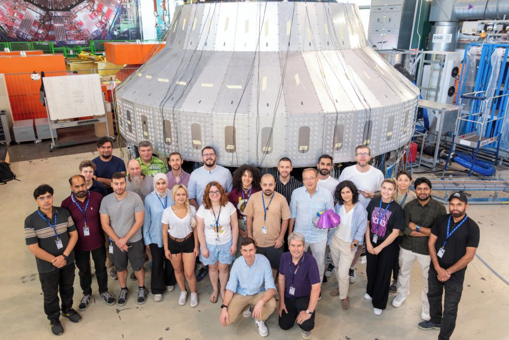 Members of the HGCAL and CMS teams involved in the Cold Tests (Image: S.Hurst/CERN)