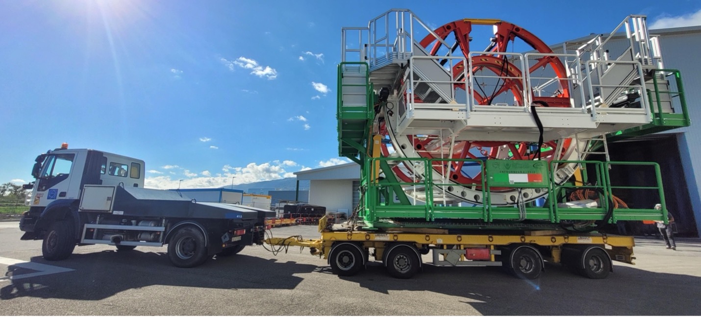 E2 being transported