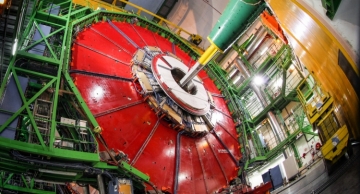 The Compact Muon Solenoid during its construction