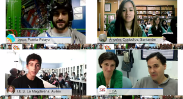 Some of the participants of CMS's first-ever Hangout on Air in Spanish