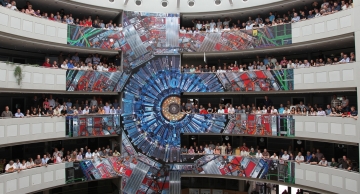 CMS full-size photo in CERN building 40